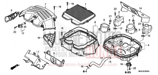 AIR CLEANER VFR1200FA de 2010